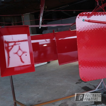 Powder Coating: Ruby Red EWB-9108,Custom Metal Work,Golden Fragment PPB-3084
