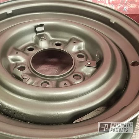 Powder Coating: Aluminum Wheels,Steel Wheels,Evo Grey PMB-5969,Rims,Automotive Rims,Automotive,Wheels,Steel Rims