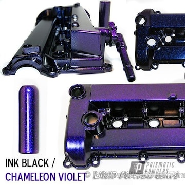 Ink Black With Chameleon Violet Top Coat
