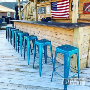 Powder Coated Bar Stools In Pss-10300 And Upb-1848