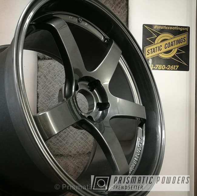 Powder Coating: Speedway Grey PMB-4911,Clear Vision PPS-2974,Advan Wheels,Automotive,Solid Tone,Clear Coat Used,Wheels