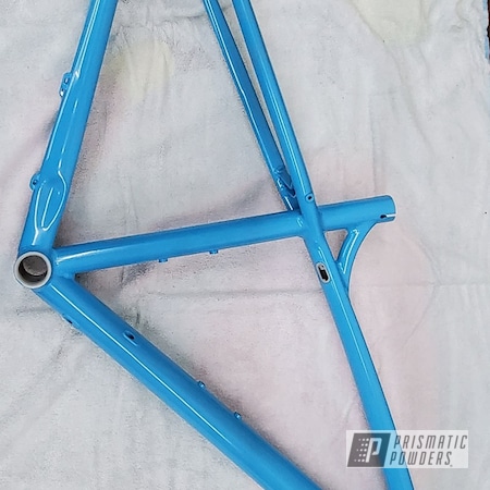 Powder Coating: Bicycles,Bicycle,Pedal Bike,Bike Frame,Throw Back Blue PSS-6844,Bicycle Frame