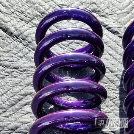 Powder Coating: Automotive,Calipers,Two Stage Application,srt10,Dodge,Springs,ULTRA BLACK CHROME USS-5204,coil springs,Ram,Automotive Parts,Sway Bar,Candy Purple PPS-4442