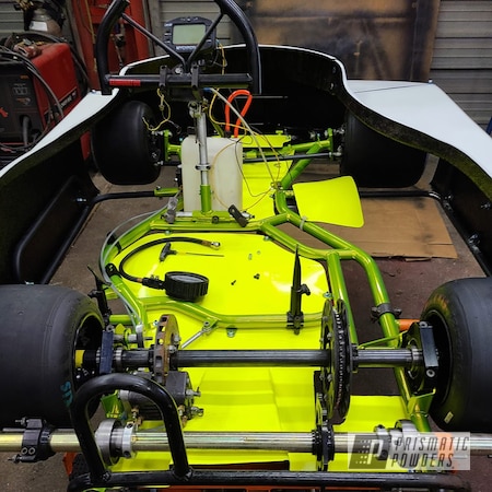 Powder Coating: Kart Frame,Racing,Kart,Shocker Yellow PPS-4765