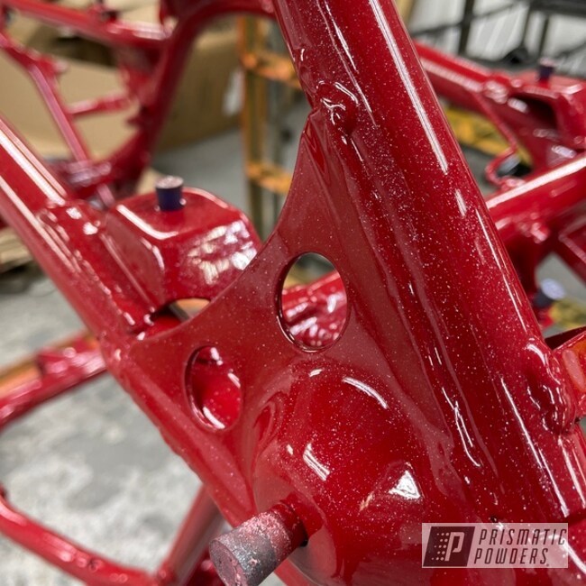 Powder Coated 4 Wheeler Frame In Ppb-5583 And Pss-0105