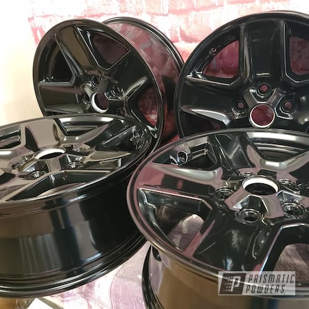 Powder Coating: Wheels,Rims,17" Aluminum Rims,Ink Black PSS-0106,Aluminum Rims,Automotive Rims,Automotive Wheels,Aluminum Wheels