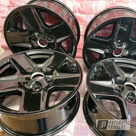 Powder Coating: Wheels,Rims,17" Aluminum Rims,Ink Black PSS-0106,Aluminum Rims,Automotive Rims,Automotive Wheels,Aluminum Wheels