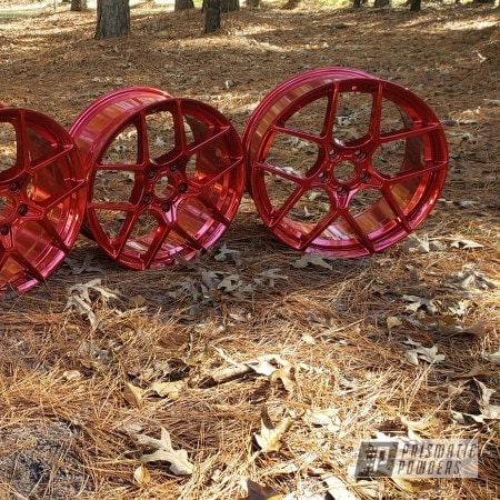 Powder Coating: Rims,LOLLYPOP RED UPS-1506,Wheels