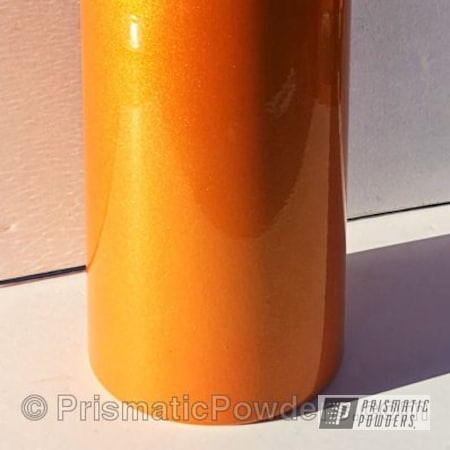 Powder Coating: Miscellaneous,Custom 2 Coats,Clear Vision PPS-2974,Solid Tone,Illusion Orange PMS-4620,Clear Coat Used,Custom Bottle