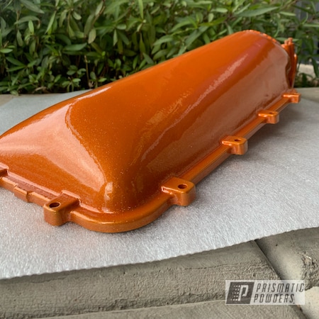 Powder Coating: Automotive,Clear Vision PPS-2974,Air Intake,Illusion Orange PMS-4620
