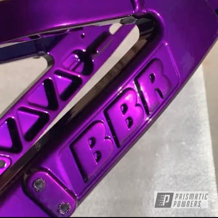 Powder Coating: Motorcycles,Clear Vision PPS-2974,Motorcycle Frame,Illusion Purple PSB-4629