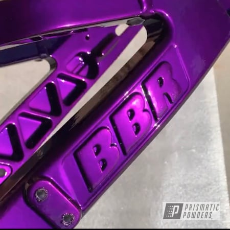 Powder Coating: Motorcycles,Clear Vision PPS-2974,Motorcycle Frame,Illusion Purple PSB-4629