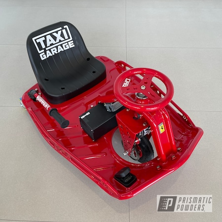 Powder Coating: Red Wheel PSS-2694,Sendit,Taxi Garage Crazy Cart,Taxi Garage,Drift Kart,Crazy Cart