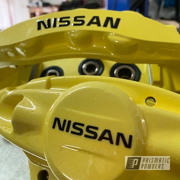 Powder Coated Nissan Brake Calipers In Pps-2974 And Pmb-2132