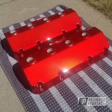 Powder Coated Valve Covers In Ups-1506 And Pms-2569