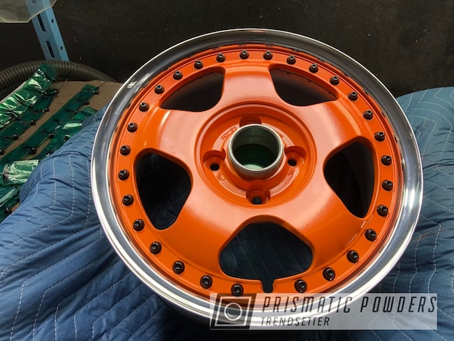 Powder Coating: Rims,Automotive,Solid Tone,Custom Wheels,Chevy Orange PSS-0163,Wheels
