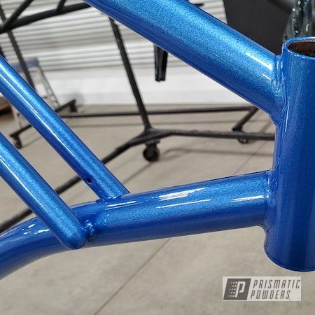 Powder Coating: Bicycles,Clear Vision PPS-2974,Bike Frame,Illusions,Bicycle Frame,Illusion Smurf PMB-6909