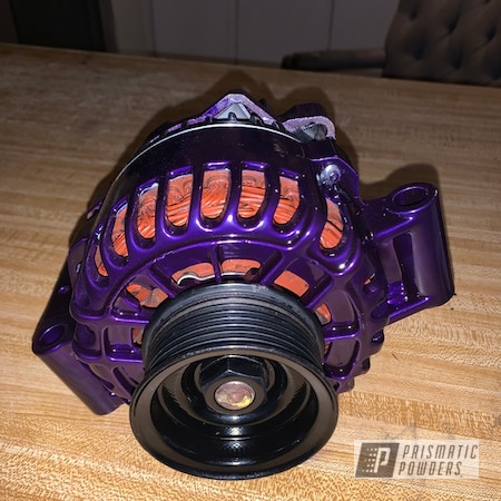 Powder Coating: Candy Purple PPS-4442,Ford,f250,Car Parts,Automotive,Alternator