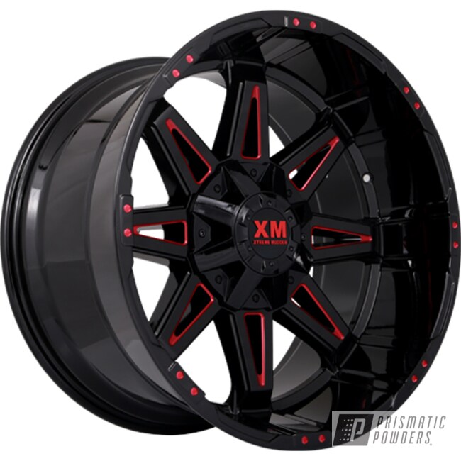 Powder Coated Accented Wheels In Ups-1506