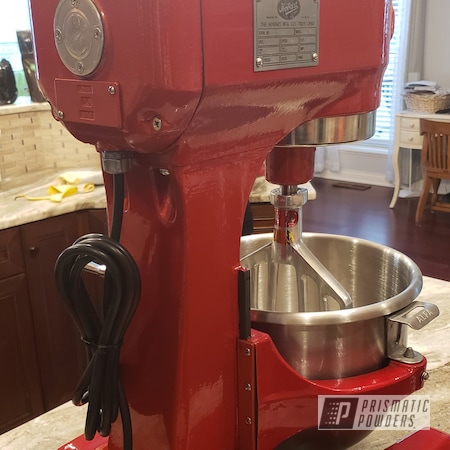 Powder Coating: Kitchen,Clear Vision PPS-2974,Industrial Mixer,Illusion Red PMS-4515,Household