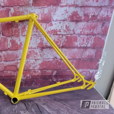 Powder Coating: Bike Frame,Yellow,RAL 1018 Zinc Yellow,Bicycle,Bicycle Frame