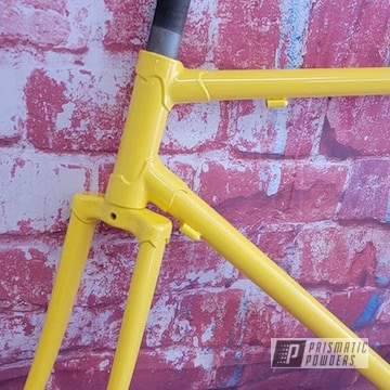 Powder Coated Bicycle Frame In Ral 1018