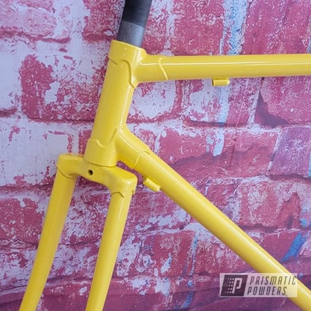 Powder Coating: Bike Frame,Yellow,RAL 1018 Zinc Yellow,Bicycle,Bicycle Frame