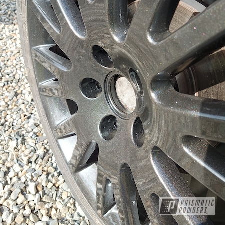 Powder Coating: Automotive,Graphite Charcoal PMB-5458,17" Wheels,Audi A4