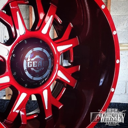 Powder Coating: Wheels,Gear,Clear Vision PPS-2974,20" Wheels,Rims,Off-Road,Illusion Cherry PMB-6905