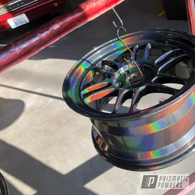 Powder Coated Drift Car Wheels In Pmb-10367 And Pps-2974