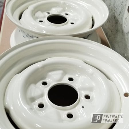 Powder Coating: Wheels,Ford Bronco,4x4,RAL 1013 Oyster White,Rims,Ford