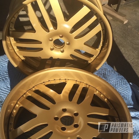 Powder Coating: 26” Wheels,Rims,Walts Gold PMB-4053,Clear Vision PPS-2974,Wheels