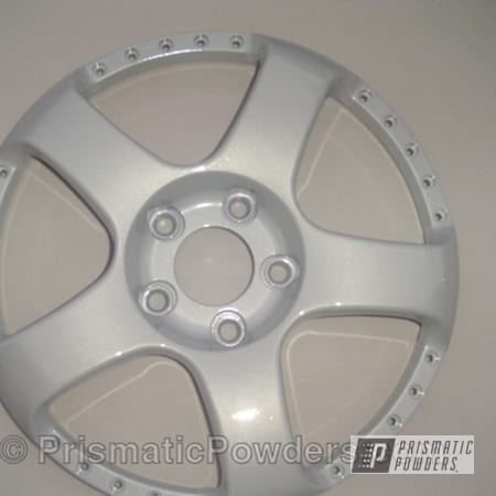 Powder Coating: Wheels,Silver,Prismatic,powder coated,White/Silver PMB-2798