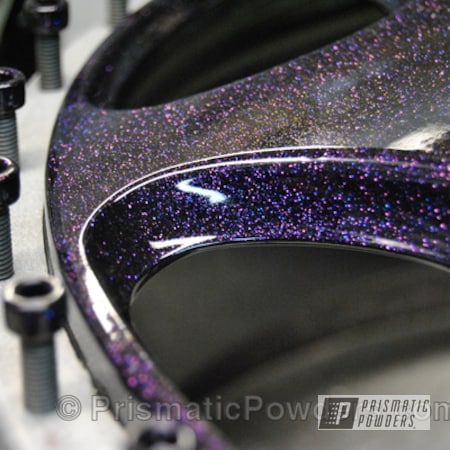 Powder Coating: Ink Black PSS-0106,violet,Clear Vision PPS-2974,powder coated,Wheels