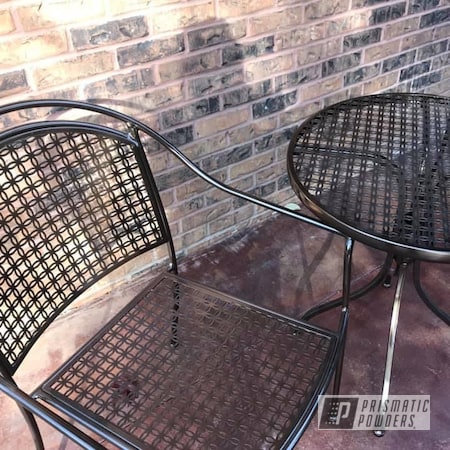 Powder Coating: Patio Chairs,Patio Furniture,Bronze Chrome PMB-4124,Patio Table,Patio Set,Outdoor Furniture