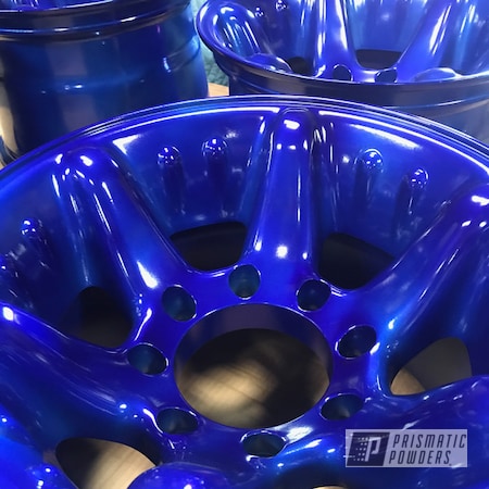 Powder Coating: Intense Blue PPB-4474,Rims,Automotive Rims,Wheels