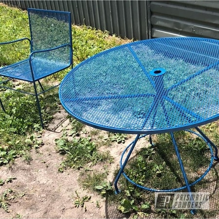 Powder Coating: Patio Furniture,Outdoor Furniture,Patio Set,HARBOR BLUE PSS-0579,Outdoor Patio Furniture