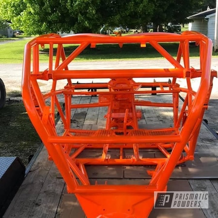Powder Coating: Frame,Striker Orange PPS-4750,ATV,ATV Frame