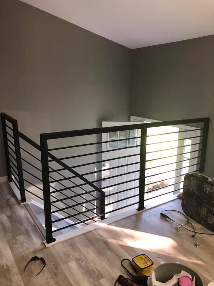 Ess Railing Hdb Railing in Flatter Black | Prismatic Powders