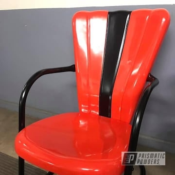Powder Coated Two Tone Chair In Uss-1522 And Pmb-4209