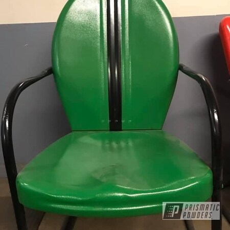 Powder Coating: Antique,Chairs,GLOSS BLACK USS-2603,Kelly Green River PRB-6976,Furniture