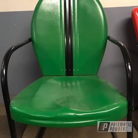 Powder Coating: Kelly Green River PRB-6976,Chairs,Antique,GLOSS BLACK USS-2603,Furniture