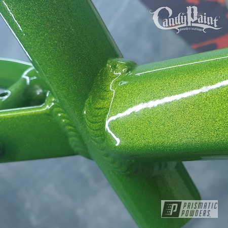 Powder Coating: Bicycles,Clear Vision PPS-2974,Bicycle Parts,Bike Parts,Illusion Sour Apple PMB-6913