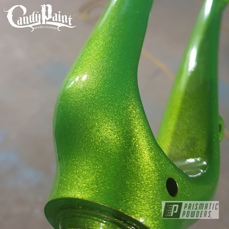 Powder Coating: Bike Parts,Bicycles,Illusion Sour Apple PMB-6913,Clear Vision PPS-2974,Bicycle Parts