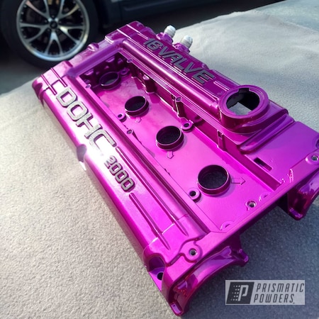 Powder Coating: Valve Cover,Valve Covers,Splatter Black PWS-4344,4 Cylinder,Clear Vision PPS-2974,2 stage,Two Toned,Automotive,Illusion Violet PSS-4514,Two Tone