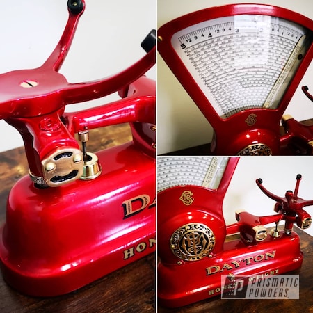 Powder Coating: Kitchen,Scale,Custom scale,Antiques,Restoration,Red,POWERHOUSE RED UPB-5741,Antique,Powder coated scale,Scales