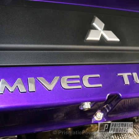 Powder Coating: Cover Valve,Candy Purple PPS-4442,Valve Cover,Mitsubishi Car Parts,Evo 9,Automotive