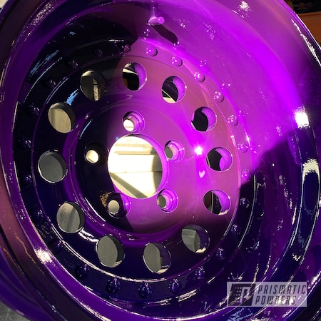 Powder Coating: Lollypop Purple PPS-1505,15" Steel Wheels,Rims,Clear Vision PPS-2974,Wheels