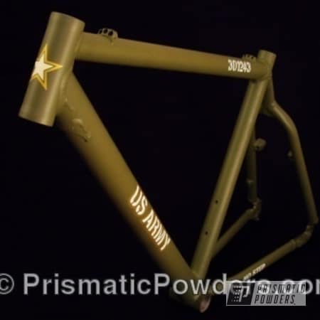 Powder Coating: US Army,Army Green,Bicycles,Prismatic Powder Coating,Army Green PSB-4944,Bicycle Frame