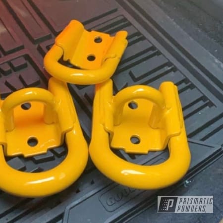 Powder Coating: Automotive,Land Cruiser,Tow Hooks,Recovery Points,Toyota,RAL 1003 Signal Yellow